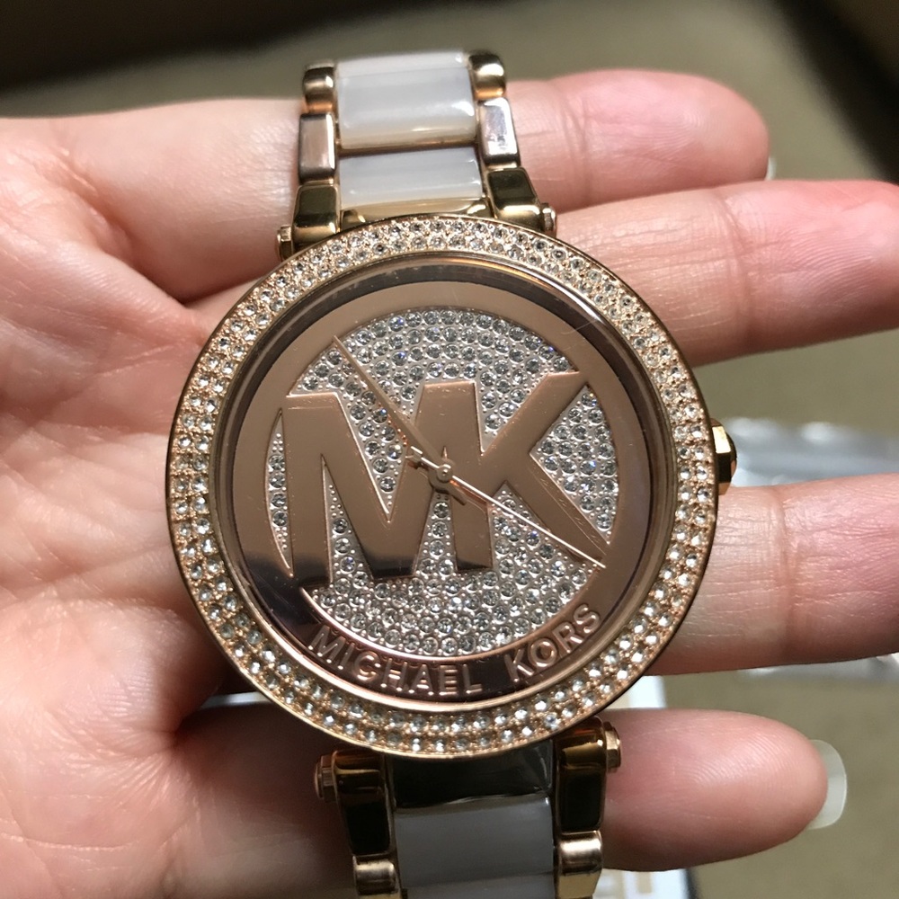 Rose gold Michael Kors watch